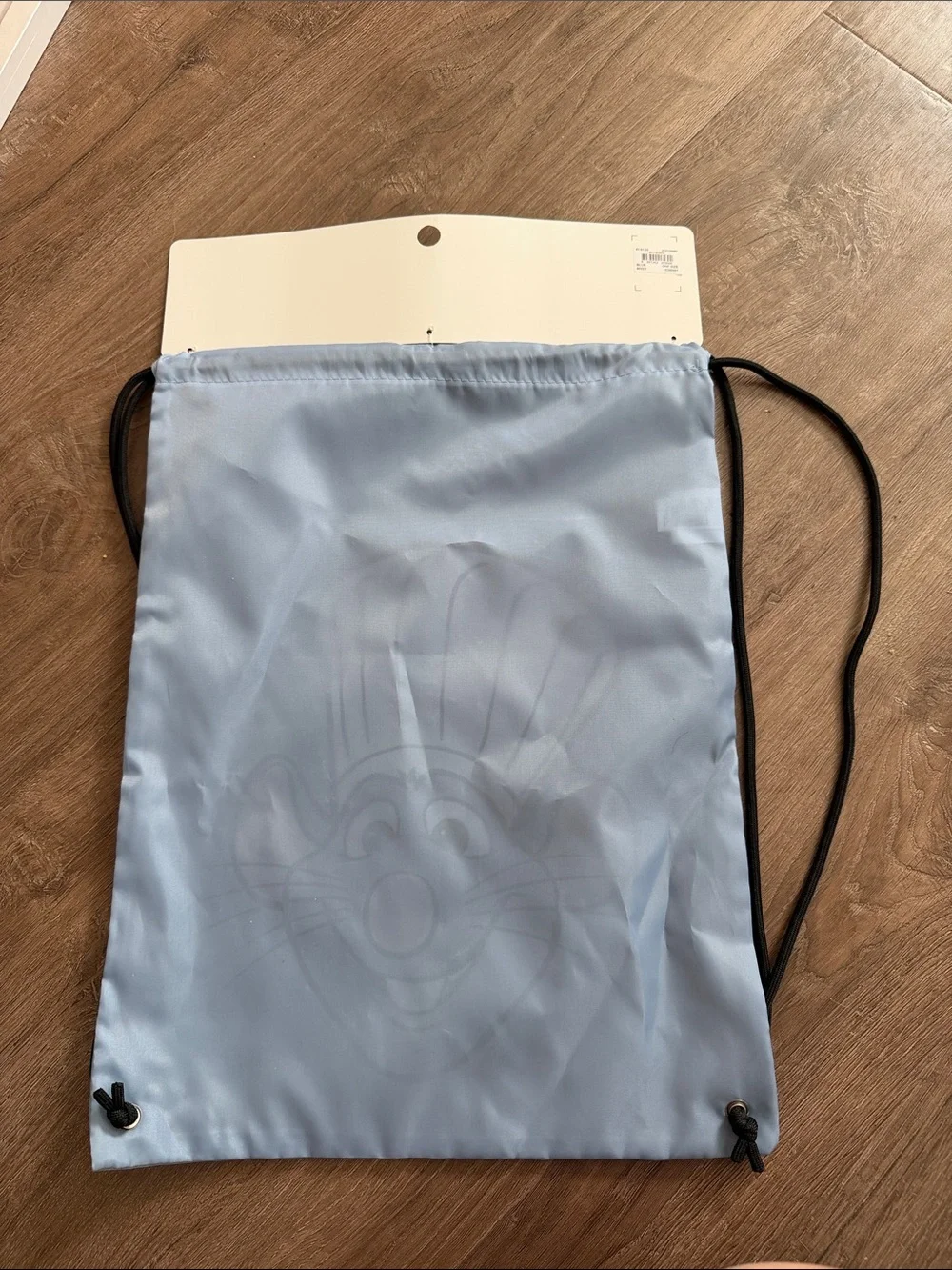 NWT Disney Ratatouille Blue Drawstring Backpack with Pink Accents